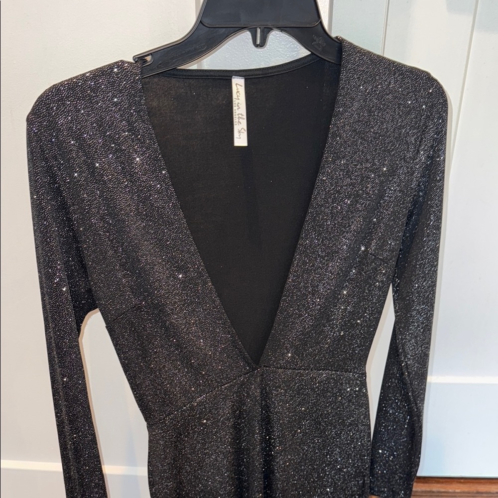 Lucy in the Sky Black Long Sleeve Bodycon Dress